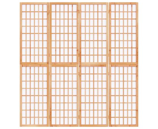 Paravan pliabil de cameră, 4 panouri, 160x170 cm, stil japonez, 3 image