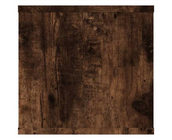 Raft de perete, stejar fumuriu, 102x30x29 cm, lemn compozit, 7 image