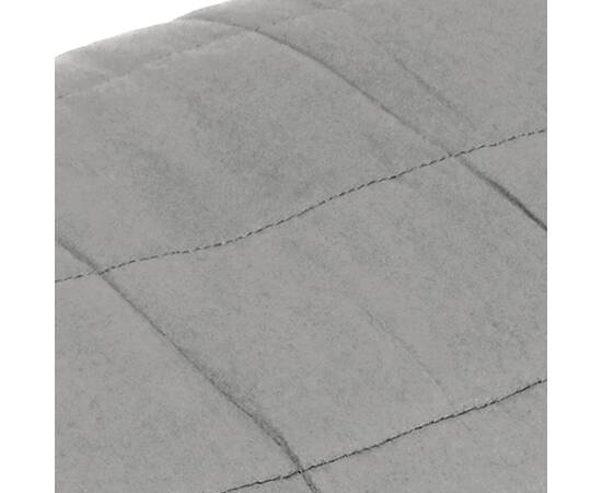 Pătură anti-stres, gri, 120x180 cm, 5 kg, material textil, 4 image