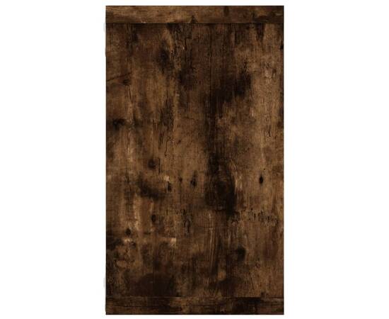 Rafturi de perete cub, 2 buc. stejar fumuriu 80x15x26,5 cm lemn, 7 image