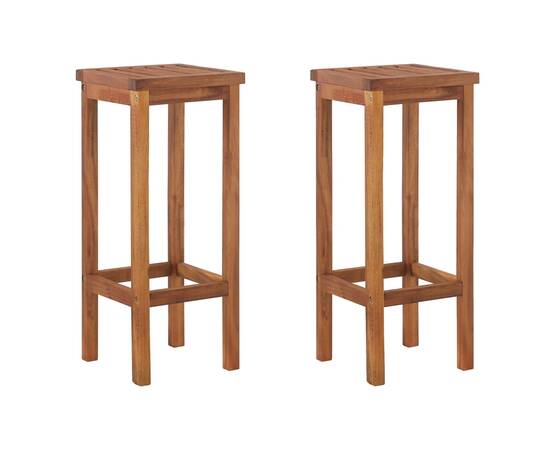 Set mobilier de grădină, 3 piese, lemn masiv de acacia, 5 image