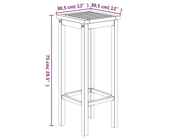 Set mobilier de grădină, 3 piese, lemn masiv de acacia, 10 image