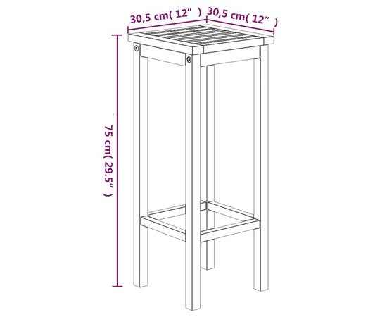 Set mobilier de grădină, 5 piese, lemn masiv de acacia, 10 image