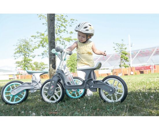 Bicicleta fara pedale POLISPORT Balance Bike 12" gri/crem, 2 image