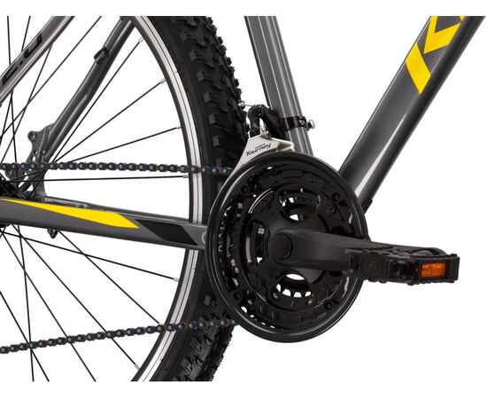 Bicicleta KROSS Hexagon 2.0 V-brake 27.5" gri/galben M, Dimensiune roata: 27.5 inch, Marime cadru: M, Culoare: gri/galben, 6 image