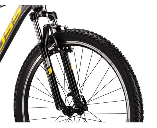 Bicicleta KROSS Hexagon 2.0 V-brake 27.5" gri/galben M, Dimensiune roata: 27.5 inch, Marime cadru: M, Culoare: gri/galben, 5 image