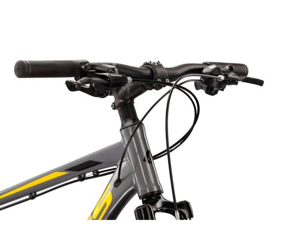 Bicicleta KROSS Hexagon 2.0 V-brake 27.5" gri/galben M, Dimensiune roata: 27.5 inch, Marime cadru: M, Culoare: gri/galben, 2 image