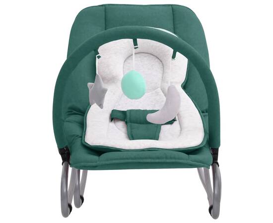 Balansoar pentru bebeluși, verde, oțel, 3 image