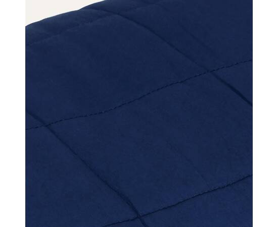 Pătură cu greutăți, albastru, 138x200 cm, 10 kg, textil, 4 image