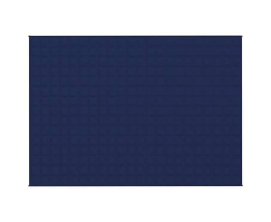 Pătură cu greutăți, albastru, 155x220 cm, 11 kg, textil, 2 image