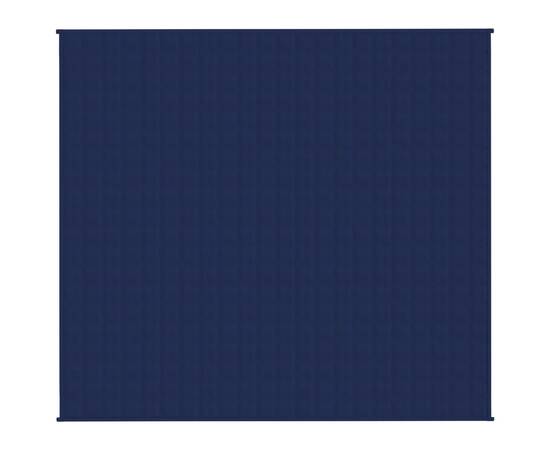 Pătură cu greutăți, albastru, 200x225 cm, 13 kg, textil, 2 image