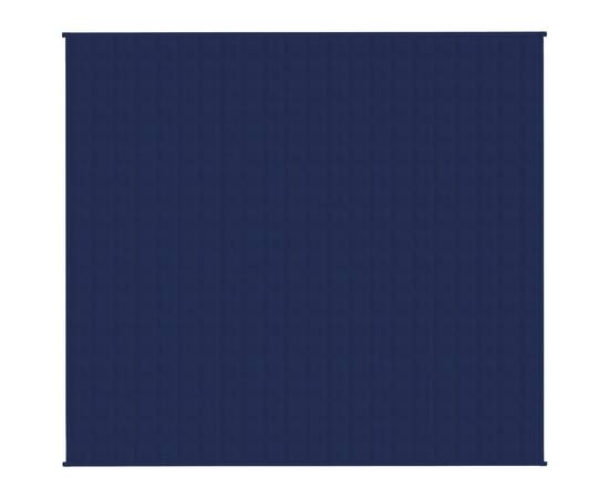 Pătură cu greutăți, albastru, 200x225 cm, 9 kg, material textil, 2 image