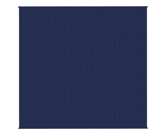 Pătură cu greutăți, albastru, 220x235 cm, 15 kg, textil, 2 image