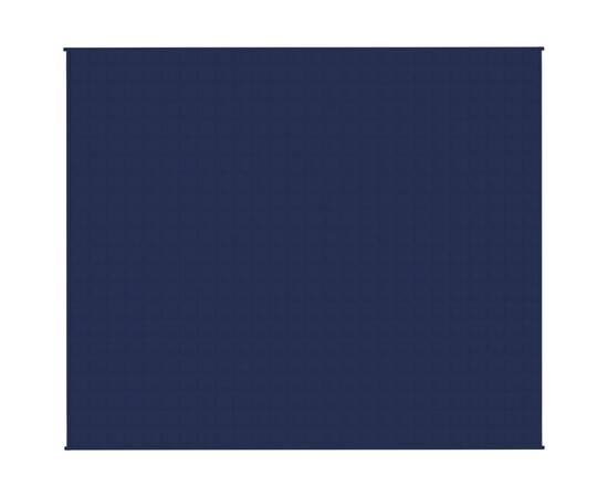 Pătură cu greutăți, albastru, 220x260 cm, 15 kg, textil, 2 image
