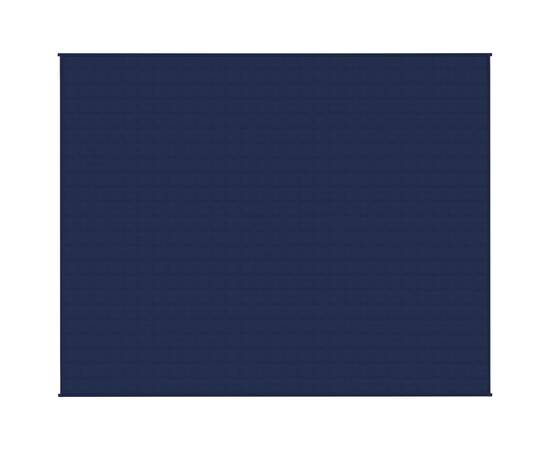 Pătură cu greutăți, albastru, 235x290 cm, 11 kg, textil, 2 image