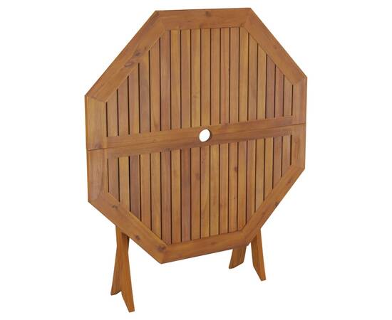 Masă de grădină pliabilă, 90x75 cm, lemn masiv de acacia, 6 image