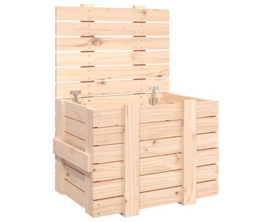 Cutie de depozitare, 58x40,5x42 cm, lemn masiv de pin, 2 image