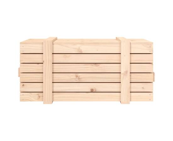 Cutie de depozitare, 91x40,5x42 cm, lemn masiv de pin, 7 image