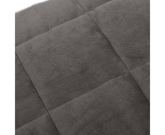 Pătură anti-stres, gri, 120x180 cm, 5 kg, material textil, 4 image