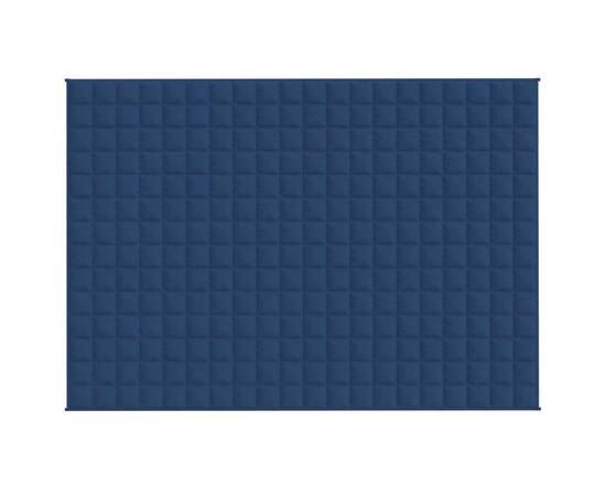 Pătură cu greutăți, albastru, 138x200 cm, 6 kg, material textil, 2 image