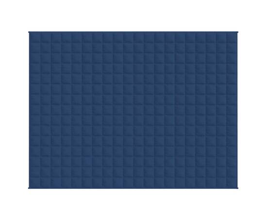 Pătură cu greutăți, albastru, 150x200 cm, 11 kg, textil, 2 image