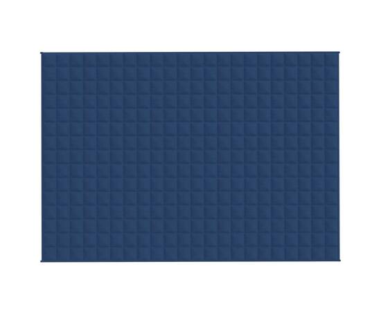Pătură cu greutăți, albastru, 155x220 cm, 7 kg, material textil, 2 image