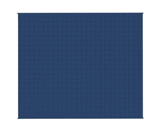 Pătură cu greutăți, albastru, 220x260 cm, 11 kg, textil, 2 image