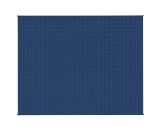Pătură cu greutăți, albastru, 235x290 cm, 11 kg, textil, 2 image