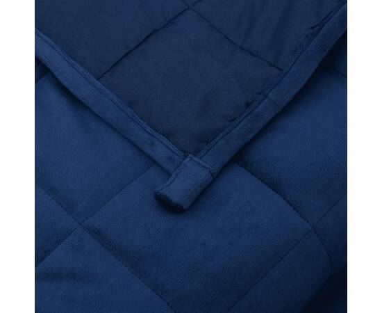 Pătură cu greutăți, albastru, 235x290 cm, 11 kg, textil, 5 image