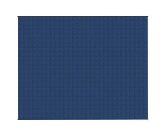 Pătură cu greutăți, albastru, 235x290 cm, 15 kg, textil, 2 image