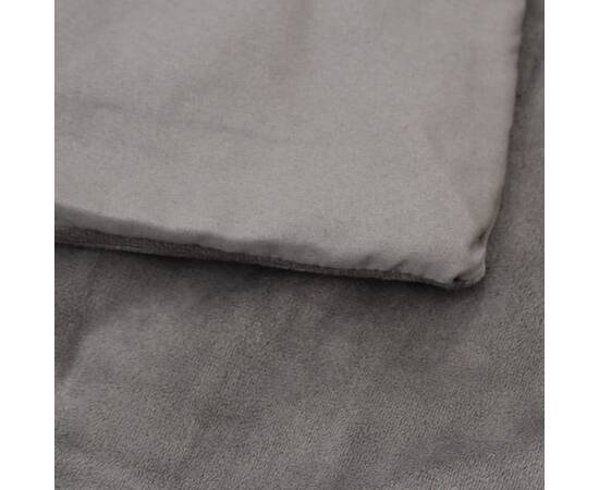 Pătură grea cu husă, gri, 120x180 cm, 5 kg, textil, 4 image