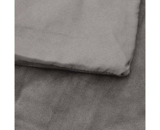 Pătură grea cu husă, gri, 120x180 cm, 9 kg, textil, 4 image