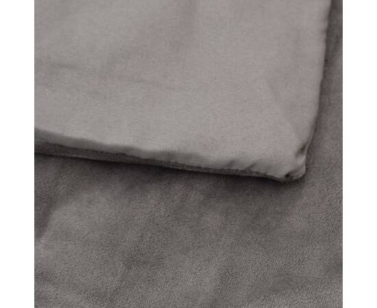 Pătură grea cu husă, gri, 150x200 cm, 7 kg, textil, 4 image