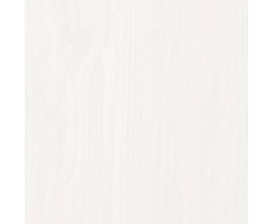 Compostor, alb, 63,5x63,5x77,5 cm, lemn masiv de pin, 9 image
