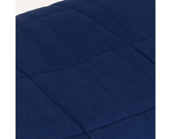 Pătură anti-stres, albastru, 135x200 cm, 10 kg, textil, 4 image