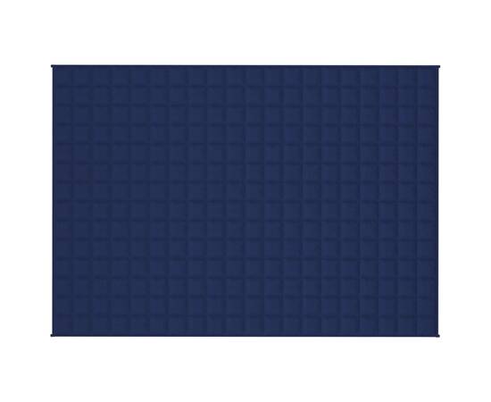 Pătură anti-stres, albastru, 137x200 cm, 6 kg, material textil, 2 image