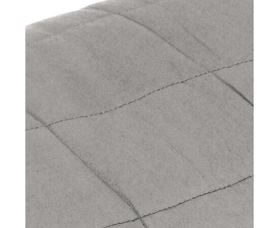 Pătură anti-stres, gri, 220x230 cm, 11 kg, material textil, 4 image