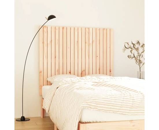 Tăblie de pat pentru perete, 127,5x3x110 cm, lemn masiv de pin
