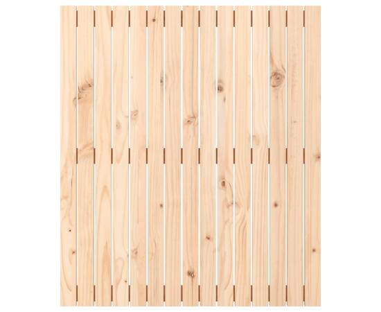 Tăblie de pat pentru perete, 95,5x3x110 cm, lemn masiv de pin, 4 image