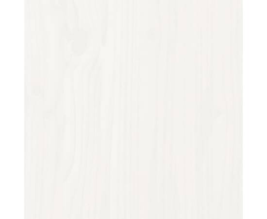 Compostor, alb, 82,5x82,5x99,5 cm, lemn masiv de pin, 9 image