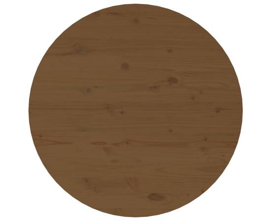 Măsuță de cafea, maro miere, Ø 55x45 cm, lemn masiv de pin, 6 image