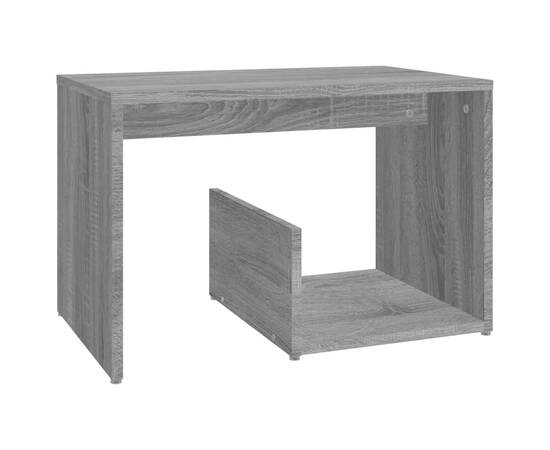 Masă laterală, gri sonoma, 59x36x38 cm, lemn compozit, 2 image