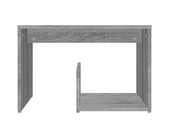 Masă laterală, gri sonoma, 59x36x38 cm, lemn compozit, 4 image