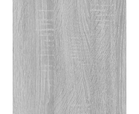 Masă laterală, gri sonoma, 59x36x38 cm, lemn compozit, 6 image