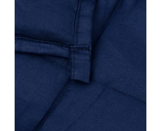 Pătură grea, albastru, 200x220 cm, 9 kg, material textil, 5 image