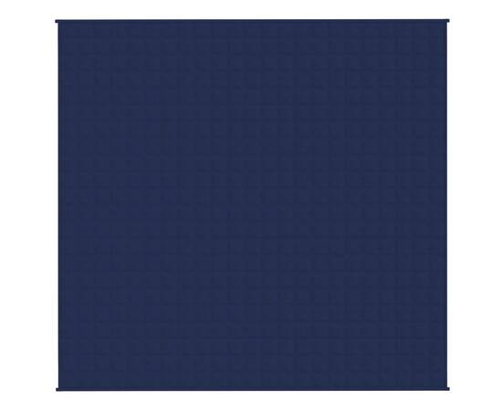 Pătură grea, albastru, 220x230 cm, 15 kg, material textil, 2 image