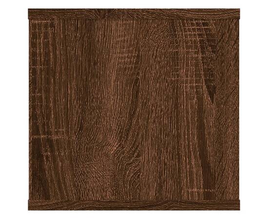 Raft de perete, stejar maro, 102x30x29 cm, lemn compozit, 7 image