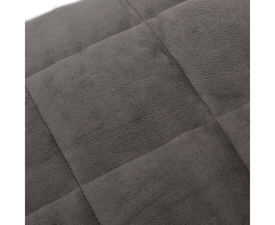 Pătură grea, gri, 122x183 cm, 9 kg, material textil, 4 image