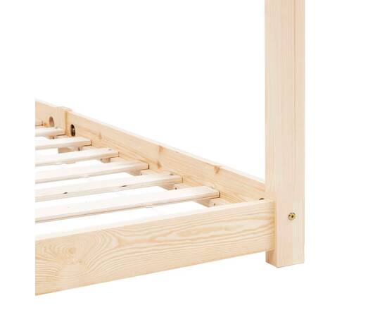 Cadru pat de copii, 90 x 200 cm, lemn masiv de pin, 6 image