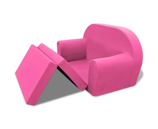 Fotoliu extensibil pentru copii, roz, 3 image